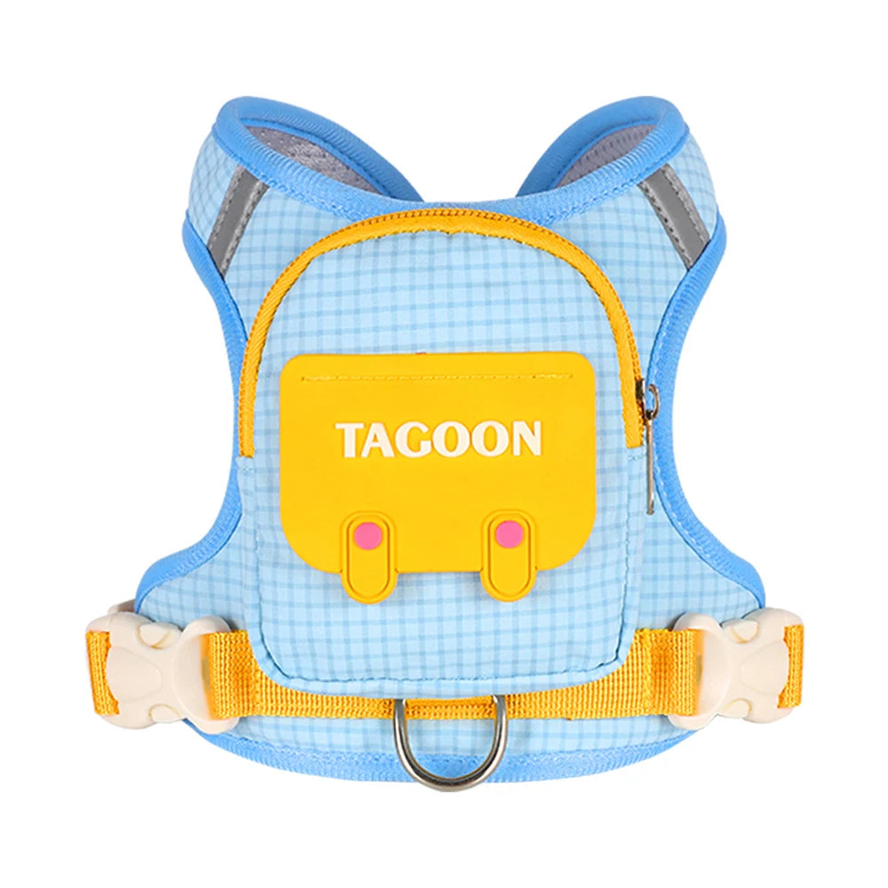 Borwger Reflective Dog Backpack Harness – Optional Leash Set