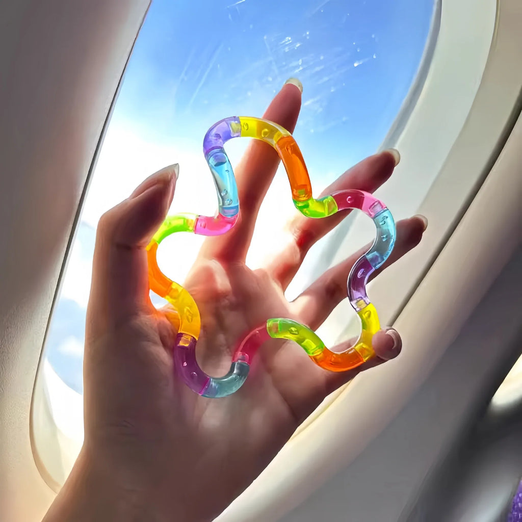 Crystal Coil Fidget Toy – Flexible Sensory Twist