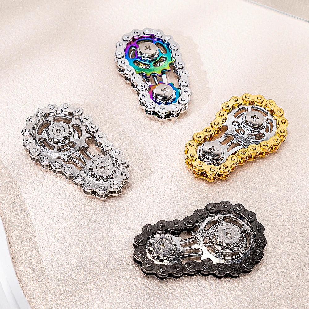 Borwger Metal Chain Fidget Spinner – Sprocket Flywheel