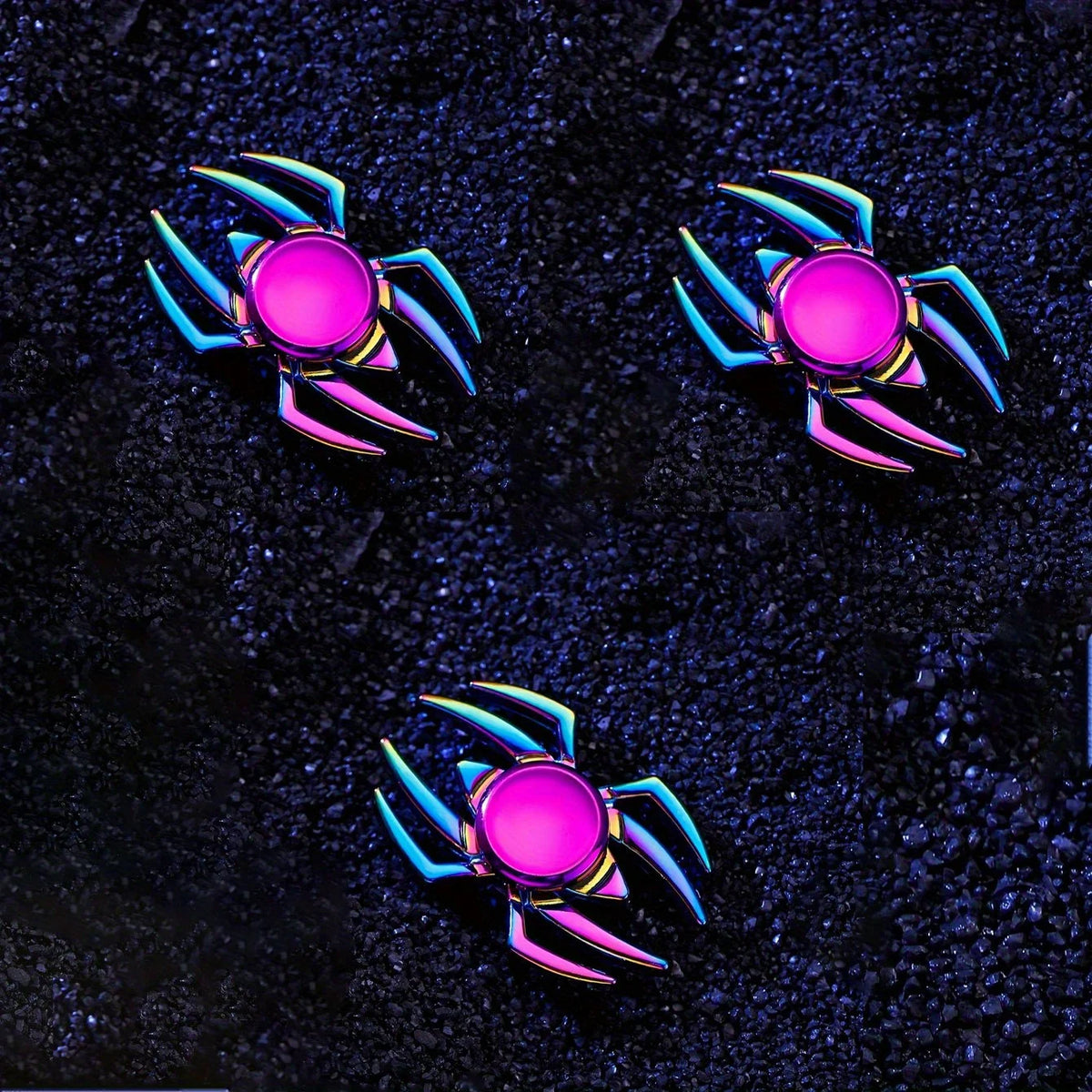 Borwger Metal Spider Fidget Spinner – Rainbow Alloy