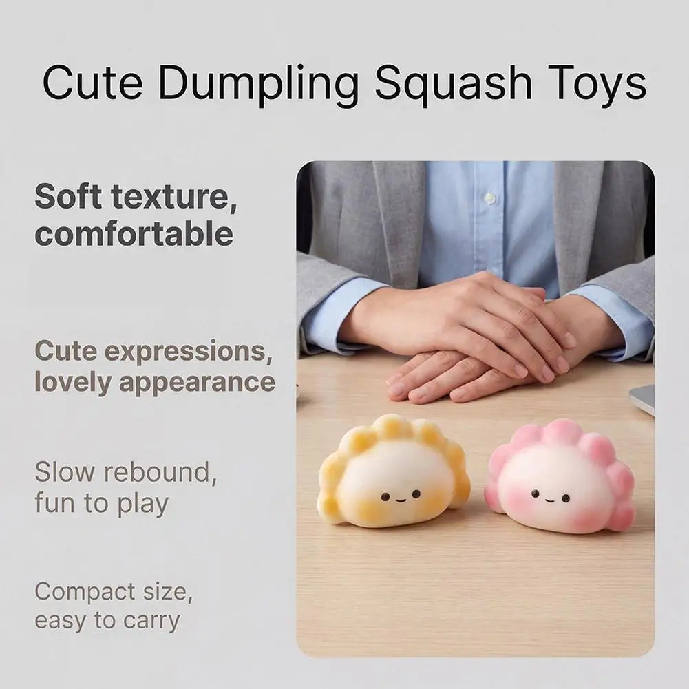 Cute Dumpling Squishy Toy – Slow Rising Sensory Fidget