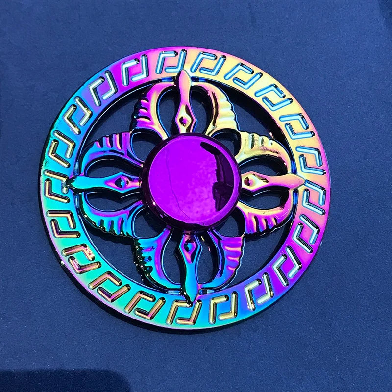 Rainbow Fidget Metal Spinner Colorful Finger Spinners