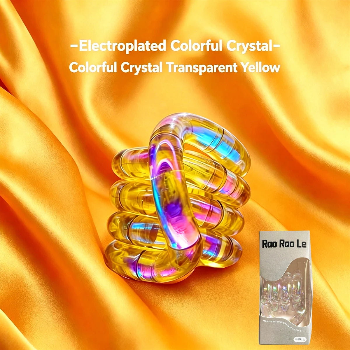 Crystal Coil Fidget Toy – Flexible Sensory Twist