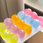 Transparent Mochi Squishy Ball – Soft Squeeze Fidget Toy