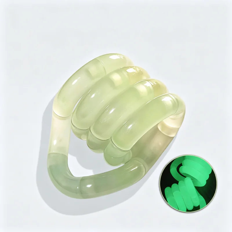 Crystal Coil Fidget Toy – Flexible Sensory Twist