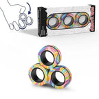 Magnetic Rings Fidget Toy Rainbow
