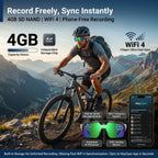 Borwger Smart Cycling Camera Glasses – HD Video & Bluetooth