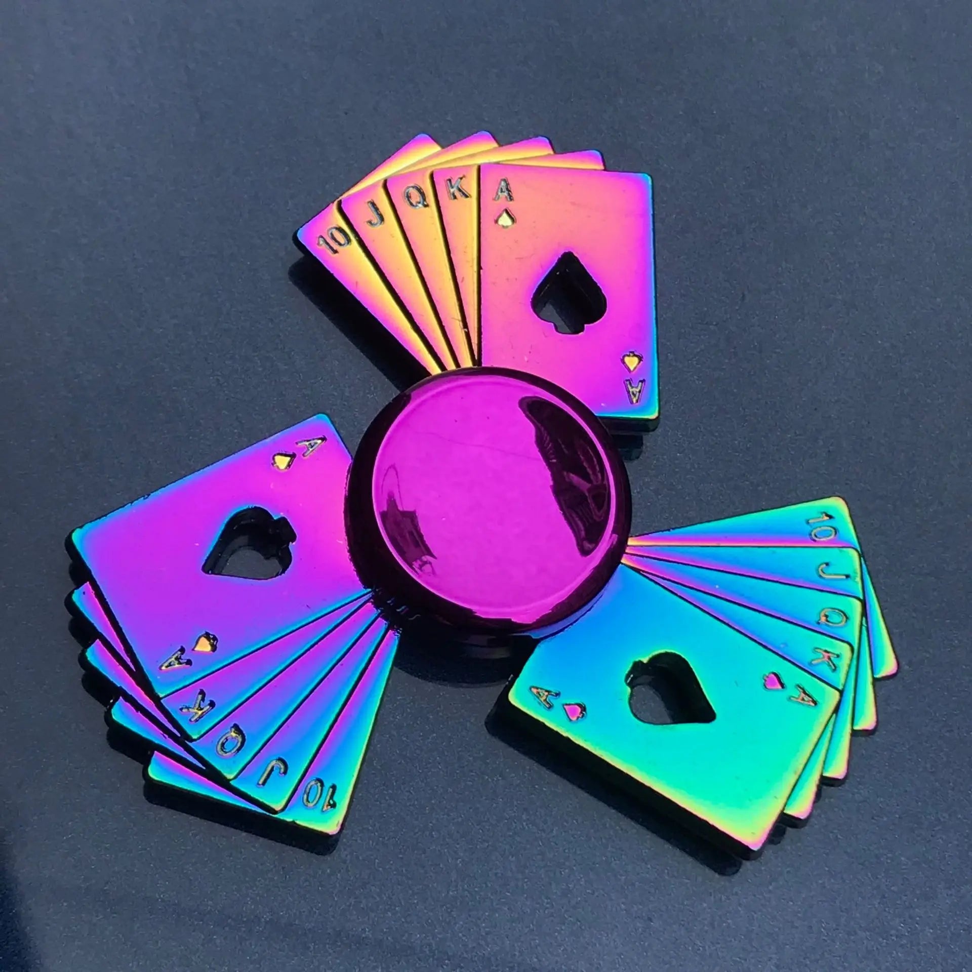 Rainbow Fidget Metal Spinner Colorful Finger Spinners