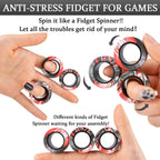 3Pcs Fidget Spinner Magnetic Ring Toy